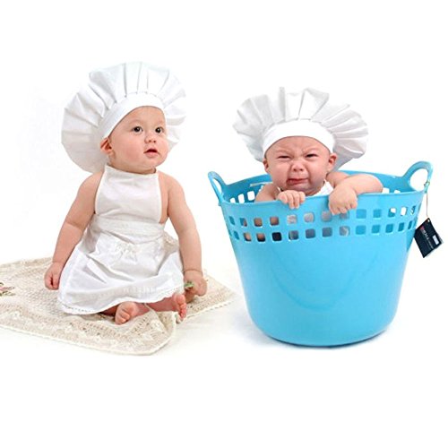 Vovotrade® Newborn Cute Baby White Cook Costume Photos Photography Prop
