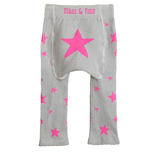 Baby Leggings/footless tights from Blade and Rose - Pink star - 0-6 mths