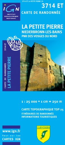 Top25 3714ET ~ La Petite Pierre carte de randonnée avec une règle graduée gratuite francais Top25 3714ET ~ La Petite Pierre carte de randonnée avec une règle graduée gratuite francais