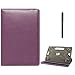 DMG Protective Flip Book Cover Stand View Case for Samsung Galaxy Tab 2 P3100 7in Tablet (Purple) + Capacitive Touch Screen Stylus RS.499.00