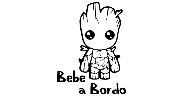 Bebe A Bord Baby On Bord Aufkleber Baby Groot 11 Cm Hoch Merchandiseprodukte Auto Motorrad Grupotecc Com Ar
