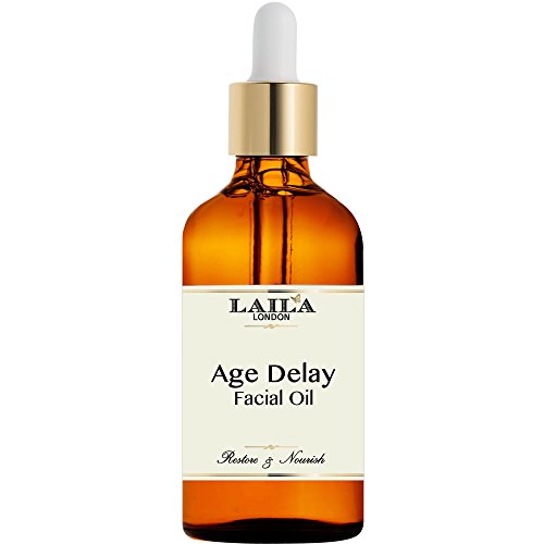 Age Delay Natural Organic Anti-aging Face Oil Serum Marula, Jojoba Rosehip Reduce Fine Lines, Wrinkles, Hydrate Dull Skin. Effective Facial Skin Care Repair Sun Damage, Age Spots Radiant Youthful Skin
