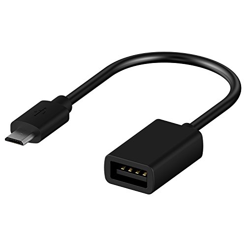 Rankie Adaptateur Micro USB vers USB 2 0  OTG C  ble Adaptateur  Lot de 3  Noir