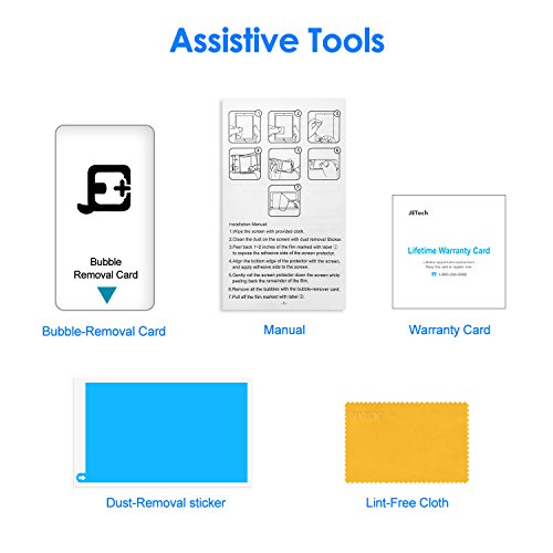 iPad Air Schutzfolie, JETech 2-Pack iPad Pro 9.7 Schutzfolie Displayschutz für Apple iPad Air / iPad Air 2 / iPad Pro 9.7″ Retail Verpackung (HD Klar) – 0330 - 6