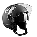 casco moto helix vintage MATERIALES: Carcasa externa ligera de ABS (1000g +/-50g) e interior EPS multidensidad que garantizan la máxima protección y absorción de impactos.