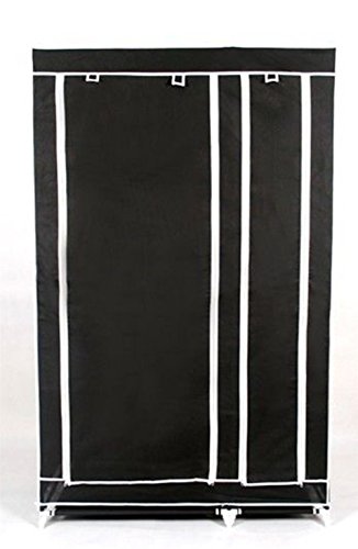 Labellevie Kleiderschrank Stoffschrank Kleidung Faltbare Leinwand 110cm x 46cm x 175cm - 2