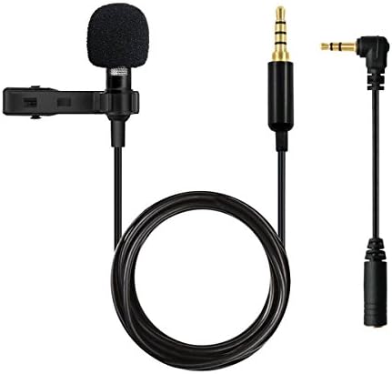 Sundate lavalier lapel microphone for iPhone, hands free clip-on mic idea for Videos Recording, Interview, Vlogging