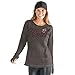 Price comparison product image GIII For Her Women's Hardwood Classic Off Season Pull Over, Charcoal Grey, Large
