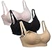 iLoveSIA Womens Breastfeeding Nursing Bra Black+Beige+Pink Size M Fit 32CD 34BC 36AB