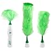 Produktbild Elektro-Duster, 360 Grad Spin-Duster, Leicht-Perfekt Ausbalanciert-Batteriebetrieben-Akku-Statische Elektrizität-Spinn Wirkung-Über 250 U/Min-Einfach Zu Reinigen Und Zu Bedienen-Soft-Touch-Taste