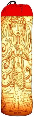 Orgner Water Proof Printed Yoga mat cover / Bag for 3 or 6 mm standard &amp; XL size Yoga Mats. Yoga Cover flat : 7 x 28 inch