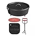 Produktbild camp chef KS0333 Camp Chef Set: Classic Dutch Oven SDO-14 mit Profi-Deckelheber, Hot Pad und Reinigungsschaber