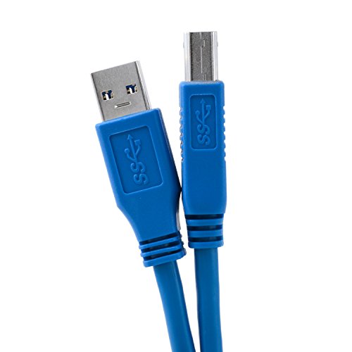 CSL – 3m USB 3.0 Super Speed Verbindungskabel / Datenkabel | USB Kabel A-Stecker zu B-Stecker | bis zu 5 Gbit/s | mehrfach geschirmt | PC & MAC | 3.0 Meter - 2