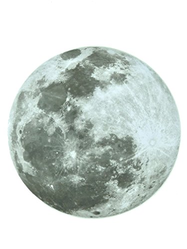 Preisvergleich Produktbild COSMOS EU Galaxis Foto Rundes Wasserdichtes Mauspad Mausunterlage für Computerspiele oder Büro Galaxy Photo Mouse Pad for Computer Gaming or Office (Mond)