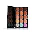 Tonsee 15 color Concealer+1 x Sponge Puff+ 4x Makeup Brush+ 1x Face Puff
