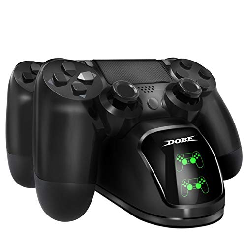 Preisvergleich Produktbild Jiobapiongxin Fast Charging Dock Dual Controller Ladestation Gamepad Ständerhalter für Playstation 4 PS4 / Pro / Slim JBP-X
