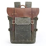 Wasserdicht - Spezielles Wachsen, so dass die Kamera-Rucksack mit Anti-Splash-Wasser, hohe Festigkeit, Verschleißfestigkeit und so weiter, besser schützen Sie Ihre Kamera und Objektiv Sicherheit。Die Kameratasche ist von hoher Verarbeitungsqualität und edlem Retro-Design,und bewahren Sie Ihre Kameraausrüstung sicher und organisiert auf.