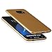 Produktbild EGO Luxury Case Slim für Samsung Galaxy S7 Edge G935 Gold Matt Metallic Silikon Bumper Schale Schutzhülle Anti-Fingerabdruck satin Rückseite