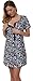 Italian Fashion IF Women's Maternity Nightdress Kelly 0114 (Dark Blue, M)