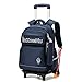 Produktbild QFYD FDEYL Schultrolley schultaschen Schulrucksack,Trolley für Grundschulkinder, dreirädrige Schultertasche mit Stufenreduzierung, Klasse 3-6, Quan Baolan,Trolley Schulranzen