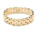 Produktbild YSM Edelstahl-Armband 220mm Verbindungs-Kettenarmband -Charme-Armband Herrenschmuck (Gold)