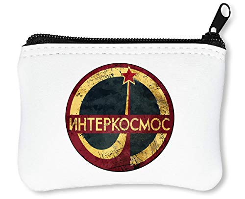 Preisvergleich Produktbild CCCP Space Agency Interkosmos Logo Reißverschluss-Geldbörse Brieftasche Geldbörse