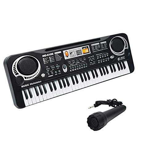 Preisvergleich Produktbild 61 Schlüssel Kind Klavier Tastatur Multifunktional Elektronik Klavier Musik Tastatur Lernen Frühkindliche Bildung Musik Simulation Klavier Spielzeug mit Mikrofon