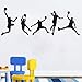 Price comparison product image Basketball Players Wall Decals Slam Dunk DIY Wall Stickers for Kids Room Boys Bedroom (5 pcs)