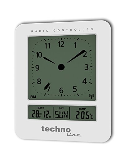 Funkwecker WT 745 mit Innentemperaturanzeige sowie Datums- und Wochentagsanzeige