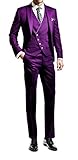 De 3 Piezas Señor traje Suit Me Hombres 3 piezas juego delgado fiesta de bodas en forma trajes de esmoquin de chaqueta, chaleco, pantalones Marado S