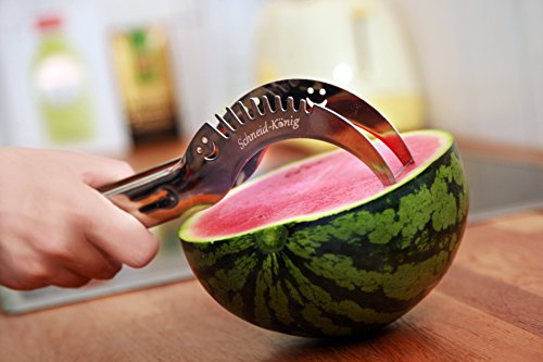 Das Original Schneid-König! Der Hit im Sommer! Rostfreier Stahl Wassermelone schneider - 3