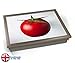 Produktbild Tomato on White Pop Art Fruit Cushion Lap Tray Kissen Tablett Knietablett Kissentablett - Chrome Effekt Rahmen