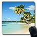 Produktbild Luancrop Mousepads Guadeloupe Erstaunliche exotische Insel hoch Nicaragua-Palmen-Natur-Strand-Parks Cayman im Freien Längliche Spiel-Mausunterlage rutschfeste Gummimatte