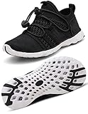  Gaatpot Kinder Badeschuhe Mädchen Jungen Strand Aquaschuhe Wasserschuhe Sport Sneakers Outdoor Sandalen Sommer Aqua Schuhe Schwarz 26 EU = 27 CN