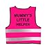 Kids Boy Girls Hi Viz Mummy's Little Helper Printed Vest Top Waistcoat