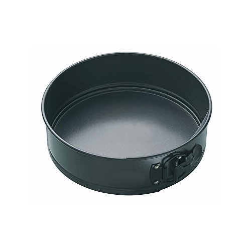 Kitchen Craft Master Class - Molde Redondo Desmontable, Acero, Negro, diametro de 23 cm