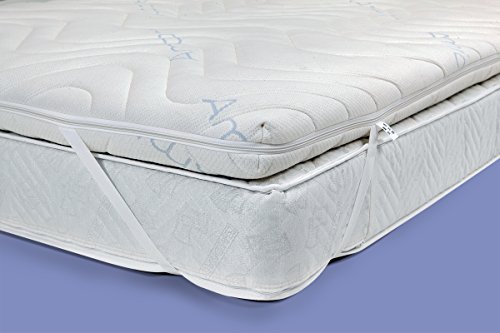 Gel / Gelschaum Matratzenauflage Topper Höhe 9 cm, 180 x 200 cm , mit Amicor pure Bezug, Auflage für Matratze soft / weich = Schlafen wie auf einem Wasserbett ohne seine Nachteile - 3