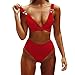 Produktbild Cooljun Womens Zweiteiler Badeanzüge Push Up Printed Tankini Badeanzüge für Frauen Frauen Bandage Bikini Monokini Hohe Taille Badebekleidung