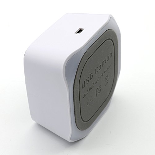 BAILONGJU High Speed All-in-1 USB 2.0 Kartenleser / USB Combo mit 3 USB Anschlüssen und einem MS/SD/M2/TF Kartenleser/ mit blauem hintergrund licht - 6