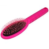 Beyondfashion Hair Extension Soft Bristle Hairbrush Brush Loop For Silicone Micro Ring Fusion Bond (Pink)