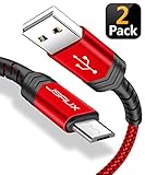 [Nylon verwicklungsfreies Design]: Aus verwicklungsfreie Nylon geflochtene Hülle, Biegefestigkeit von 6000+ und nahtlos geformter Anschluss, Geflochtes Premium-Nylon unterstützt eine zusätzliche Haltbarkeit und keine Verwicklung.