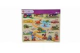  Eichhorn Holzeinlegepuzzle Kinder Holz Puzzle Tiere Auto Bauernhof ab 2 Jahre: Farbe: Bauerhof