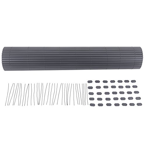 Songmics PVC Sichtschutzmatte 80 x 800 cm (Zusammengesetzt aus 2 Matten, je 80 x 400 cm) GPF088G - 4