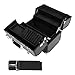 Songmics Aluminium Beauty Case Cosmetic Case with Handle Strap/2 Layers Makeup Box JBC315B