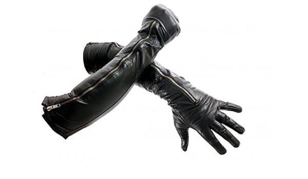 long leather gloves amazon