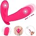 Produktbild Butterfly Vibrator mit Klitoris und G-punkt Stimulation, G-Punkt Vibratoren für Sie mit Erwärmungsfunktion und Stoßfunktion, Sexspielzeug für FrauenRosa…
