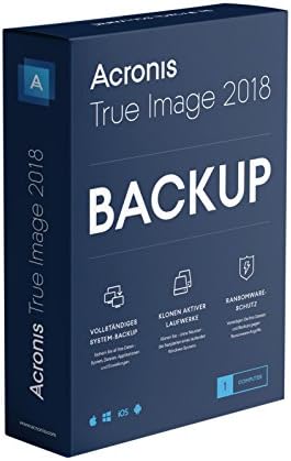 Acronis True Image 2018 - 1 Computer