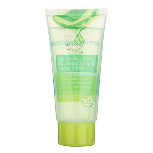 Aloe Vera Gesichtsmaske, LuckyFine zweite Generation black mask / mitesser entferner / schwarze maske / peel off maske / black head killer / gesichtsmaske schwarz / mitesser maske / blackhead maske / blackhead killer maske / blackhead / 100g Aloe Black Head Acne Killer Aloe-Saft Mitesser Kristall Crystal-Maske - 2