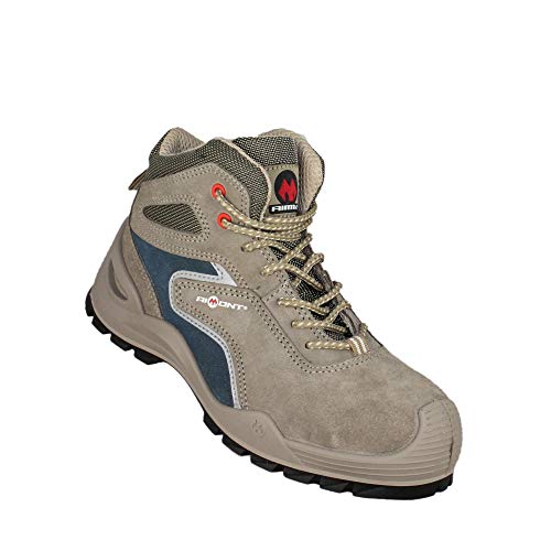 Preisvergleich Produktbild AIMONT Maximus S1P SRC Sicherheitsschuhe Trekkingschuhe Industrieschuhe Berufsschuhe Lagerschuhe Businessschuhe Hoch Beige B-Ware, Größe:37 EU