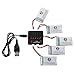 Produktbild e + Wert 5 in 1 Ladegerät-Adapter + 5x 3,7V 850mAh 25C Lipo Akku für Syma X5SW X5SC Fernbedienung Quadcopter XC317